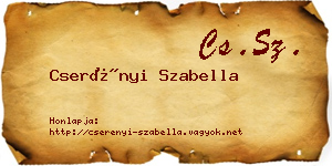 Cserényi Szabella névjegykártya